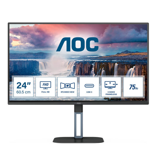 AOC 24V5CE 24 Zoll Full HD PC-Monitor - Schwarz