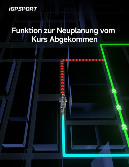 iGPSPORT BiNavi GPS-Fahrradcomputer kabellos mit 3,5-Zoll-Touchscreen