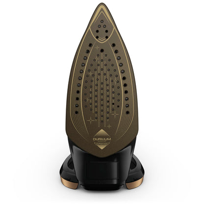 Tefal Puregliss Dampfbügeleisen FV8064, 3000 Watt, schwarz/gold