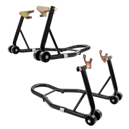 VEVOR Motorrad Montageständer Set Hinterrad U-Typ + L-Typ 0,39 t