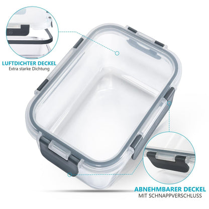 Igluu Borosilikat Glas Frischhaltedosen Meal Prep – 12er-Pack