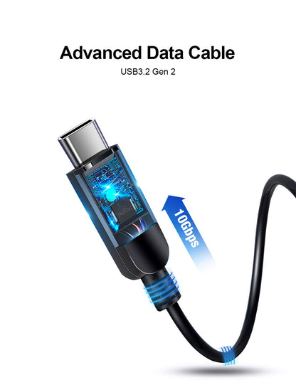 Netac 1TB Externe SSD - USB 3.2 Gen 2 USB C Aluminium