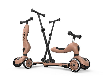 Scoot & Ride Highwaykick 1 Push and Go 2in1 Kinderroller Mocha