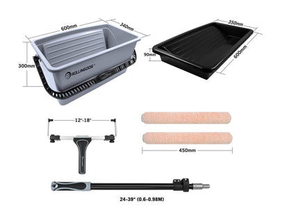 ROLLINGDOG grosses Farbroller Set 45.7 cm - 20-teiliges Komplettset