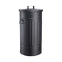 BUTLERS Oskar Retro-Mülltonne 40 l aus verzinktem Metall mit Deckel und Tragegriffen