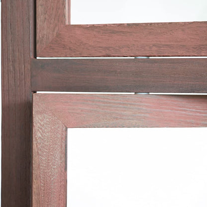 Homestyle4u 972 Paravent Fotowand 3-teilig Holz Braun