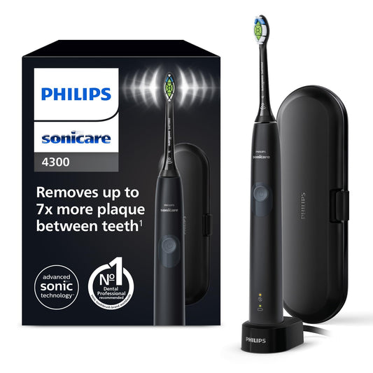 Philips Sonicare 4300 Schallzahnbürste - Schwarz HX6800