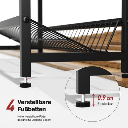 Rainsworth Getränkekistenregal mit Ablage - für 6 Kisten Schwarz