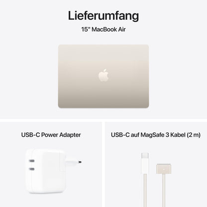 Apple MacBook Air 15" M4 Chip 24GB Laptop - Polarstern