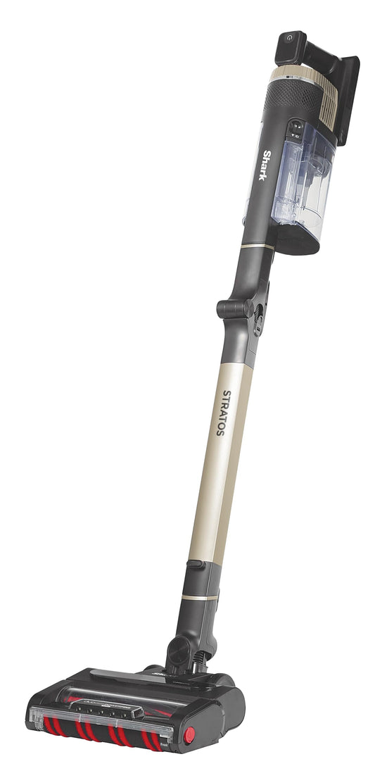 Shark Stratos IZ400EUT Kabelloser Akku-Staubsauger Messing/Anthrazit. Reinigt effizient Böden und Teppiche.