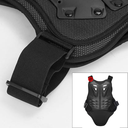 PELLOR Rennsport Wirbelsäule Brustpanzer Schutzweste - Schwarz, S