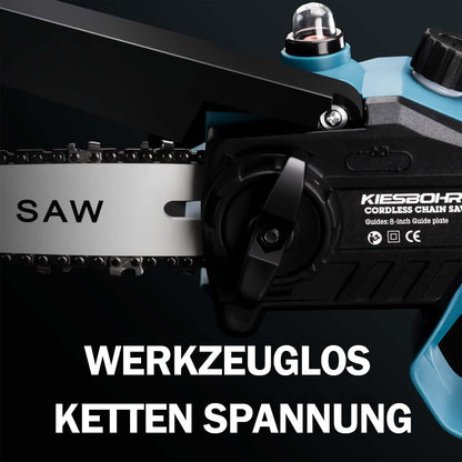 KIESBOHR CS001 Bürstenlose Akku Kettensäge 20cm - Makita 18V Komp.