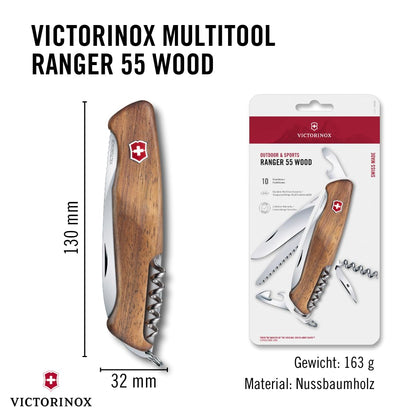 Victorinox Ranger 55 Grosses Schweizer Taschenmesser Feststellklinge
