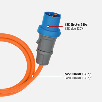 Brennenstuhl CEE Camping Kabel Kombisteckdose Set - mit Tasche