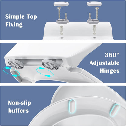 STOREMIC WC Deckel mit Absenkautomatik und Kindersitz, O-Form, weiss