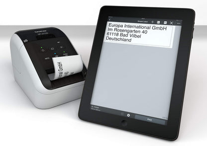 Brother QL820NWBC Labeldrucker mit WLAN & Bluetooth - Schwarz/Weiss