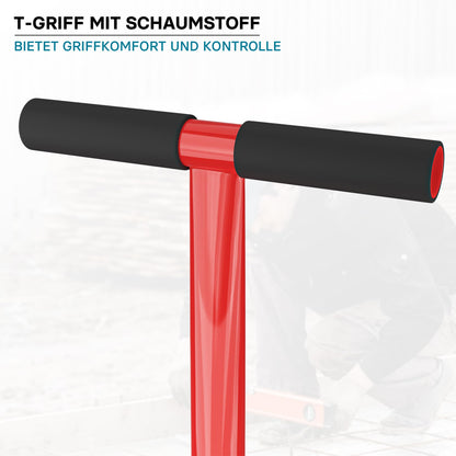 Wiltec Bodenverdichter 11,5 kg Handstampfer aus Stahl mit T-Griff