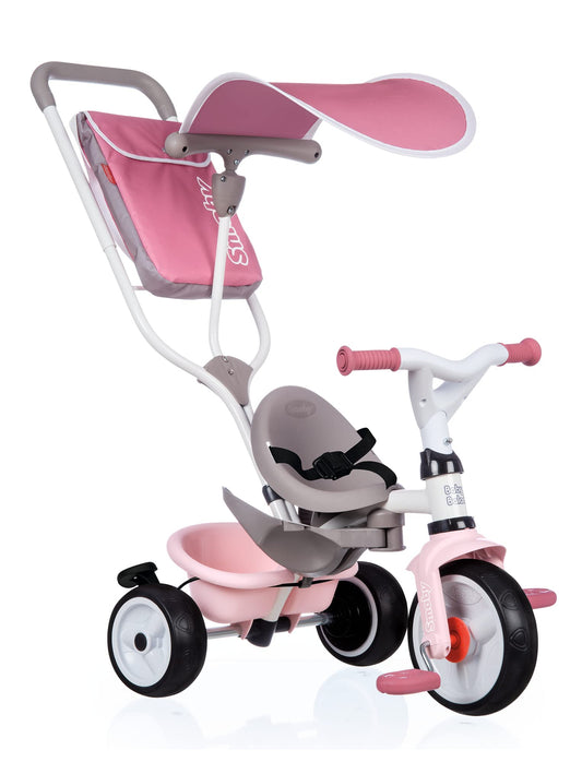 Smoby Baby Balade Plus Mitwachsendes Dreirad mit Schubstange - Rosa. Rosa, für Kleinkinder, per Schubstange lenkbar.