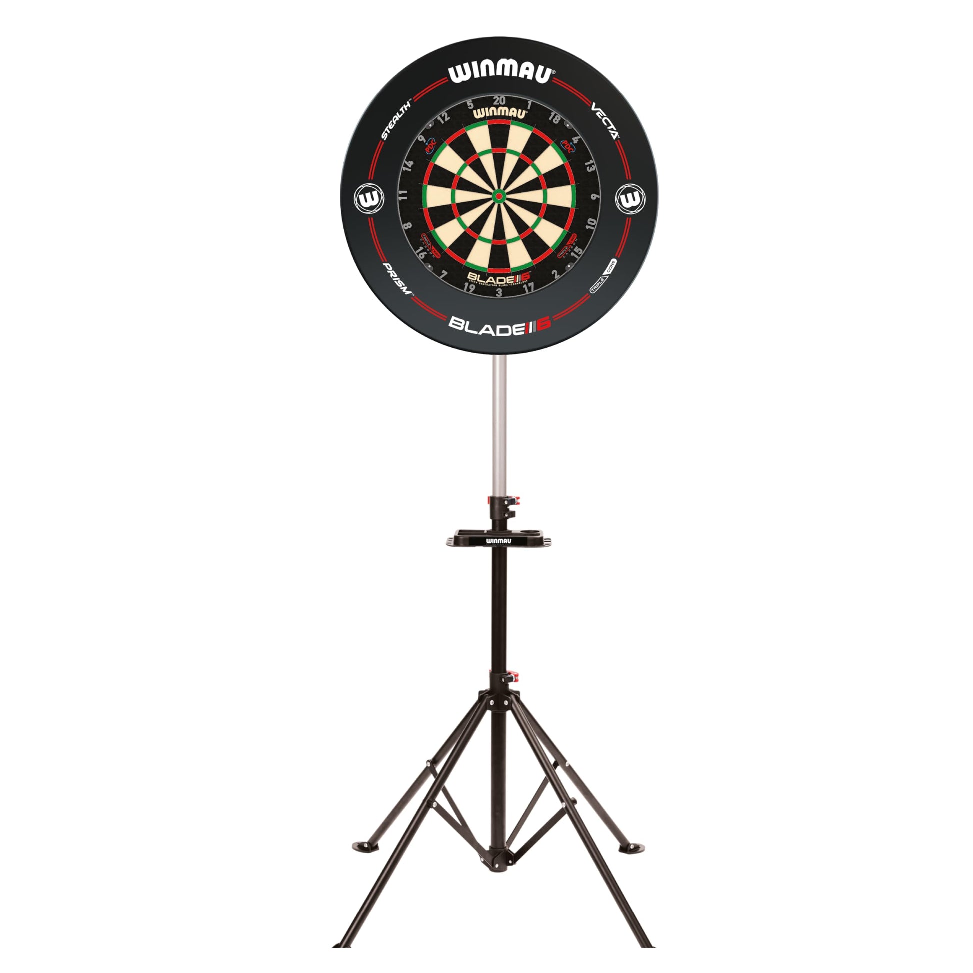 WINMAU Xtreme Dartständer 2.0 – tragbarer Dartboard-Ständer, dreibeiniges Stativ aus pulverbeschichtetem Stahl