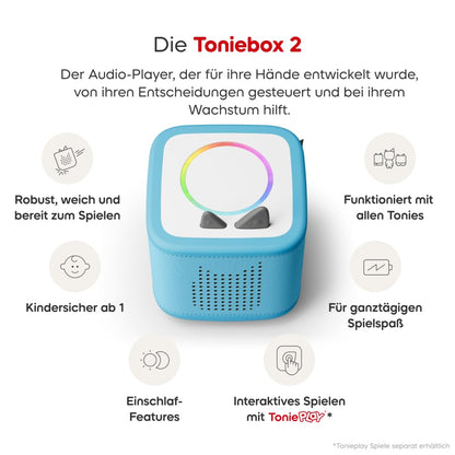 tonies Toniebox 2 Bundle Paw Patrol Chase + Marshall, Himmelblau