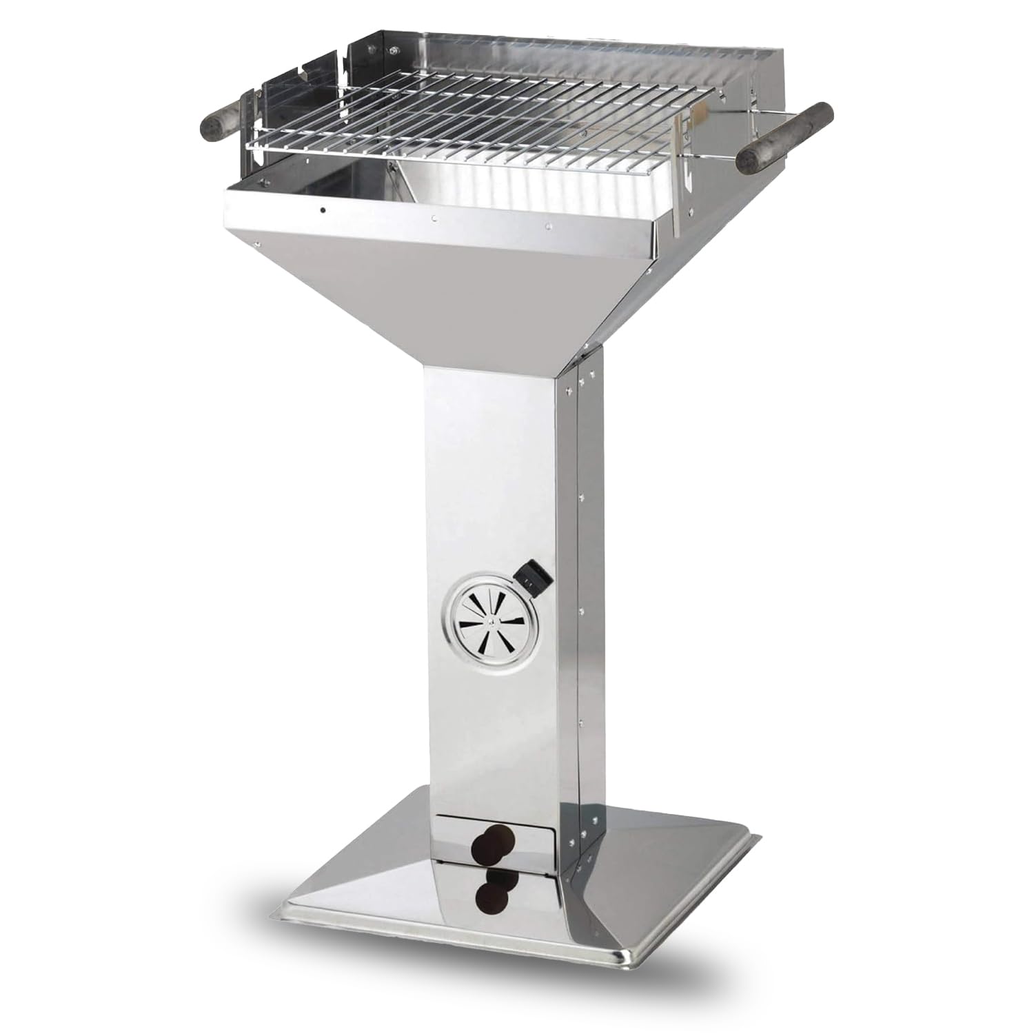 ACTIVA Holzkohlegrill Erfurt mit höhenverstellbarem Grillrost, Trichtergrill aus Edelstahl