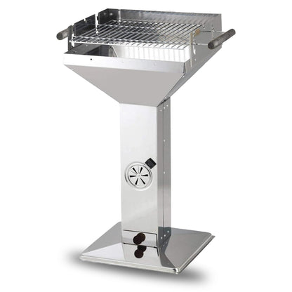 ACTIVA Holzkohlegrill Erfurt mit höhenverstellbarem Grillrost, Trichtergrill aus Edelstahl