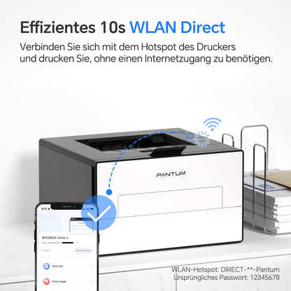 PANTUM BP4209DW Schwarz-Weiss-Laserdrucker mit Duplexdruck und WLAN