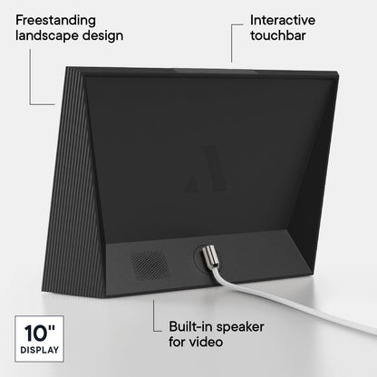Aura Carver Digitaler Bilderrahmen 10.1" HD – Gravel mit weissem Passepartout