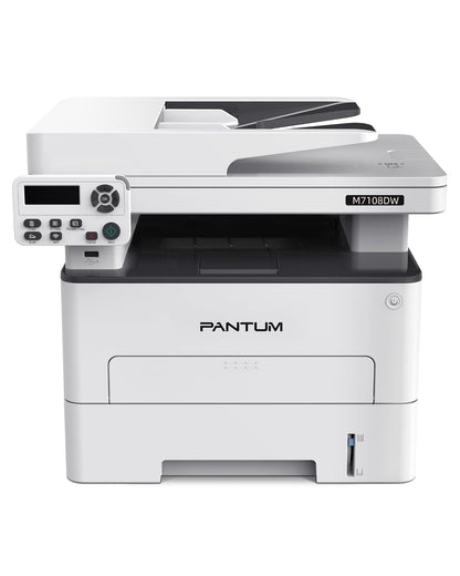 PANTUM M7108DW Multifunktionsdrucker SW WLAN Duplex, rechteckiges Gerät. Druckt, scannt, kopiert drahtlos beidseitig.