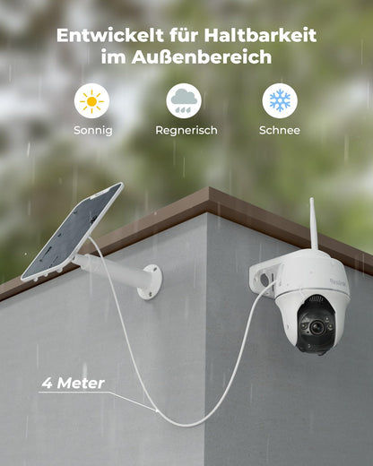 Reolink Argus PT 5MP PTZ WLAN Überwachungskamera mit Solarpanel