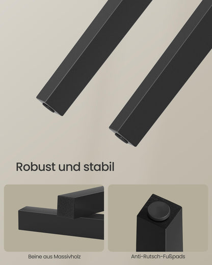 SONGMICS Klavierhocker LPB57H höhenverstellbar, Stauraum - Schwarz