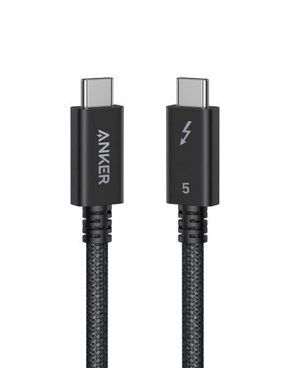 Anker Prime Thunderbolt 5 Kabel USB-C 240W 80Gbps 1m, Verbindungskabel mit zwei USB-C-Steckern
