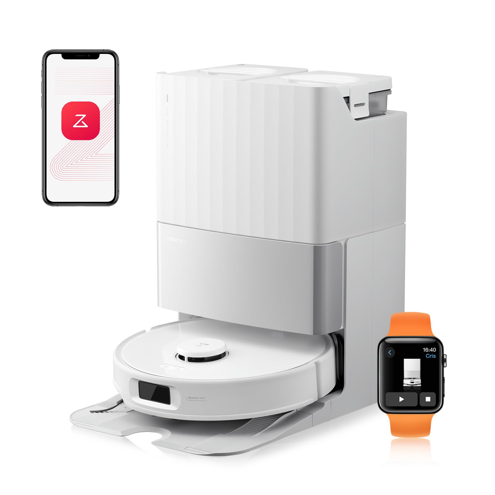roborock Qrevo Edge S5A Saugroboter mit Wischfunktion, Weiss