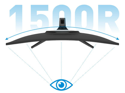 ODYS XP27-F-180 Curved Gaming Monitor 27 Zoll Full-HD 180 Hz