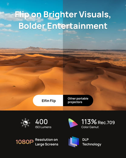 XGIMI Elfin Flip Tragbarer Full HD DLP Projektor - Netflix