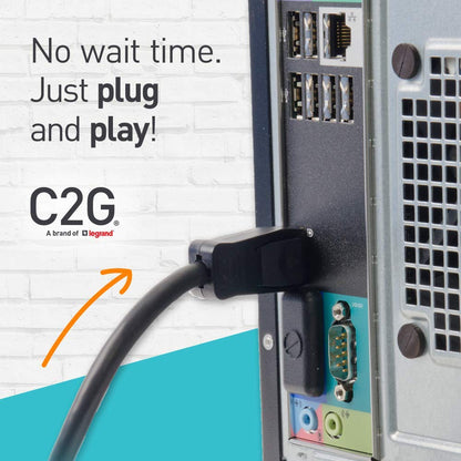 C2G DisplayPort 1.2 Dual Monitor MST Hub 4K Schwarz