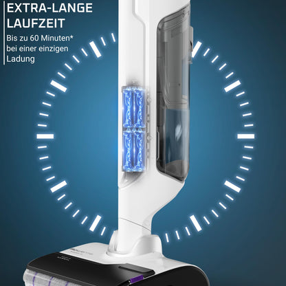 Rowenta X-Clean 10 Akku-Nass-Trockensauger, selbstreinigend, weiss