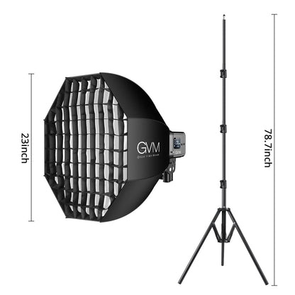 GVM LED Videoleuchte 80W COB Studiolicht - Bi-Color