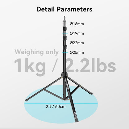 SmallRig RA-S200 Lichtstativ 200 cm, tragbar, max. 4 kg