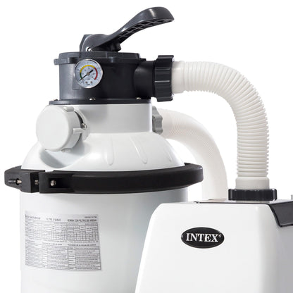 Intex Krystal Clear Sandfilteranlage 4,5m³ Grau/Schwarz