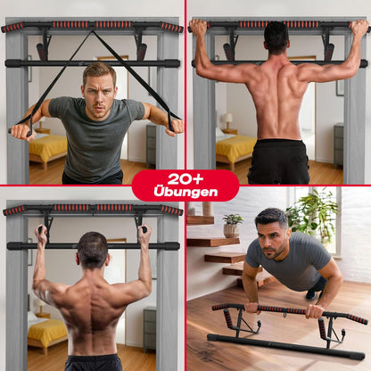 Sportstech Pullmate Klimmzugstange Türrahmen ohne Schrauben, 58–92 cm