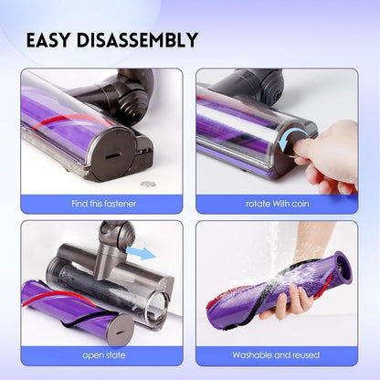 OMYOPY Ersatz-Bodendüse Direktantrieb für Dyson V7 V8 V10 V11 V15
