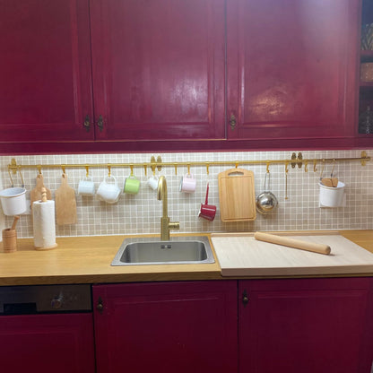 CULIMI Holzbackbrett Teigbrett – grosses Nudelbrett 70x50 cm