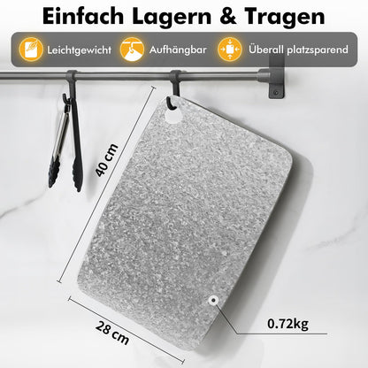 Titan Schneidebrett 100% Titanium Antibakteriell – 28x40 cm