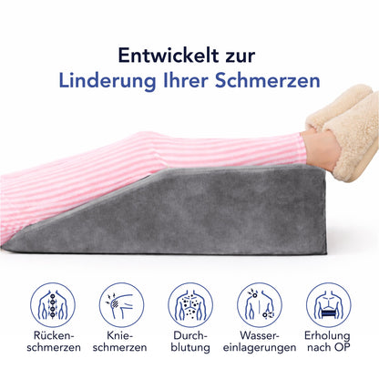 Dreamzie Venenkissen – Beinhochlagerungskissen mit Memory-Schaum