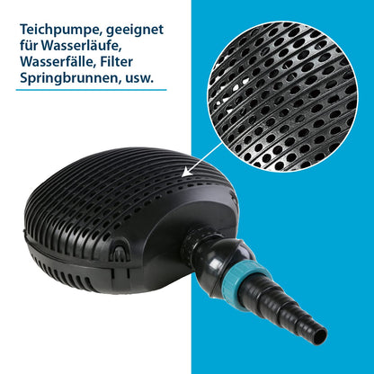 AquaForte EC 10.000 Teichpumpe – Filter, Bachlauf & Wasserfall