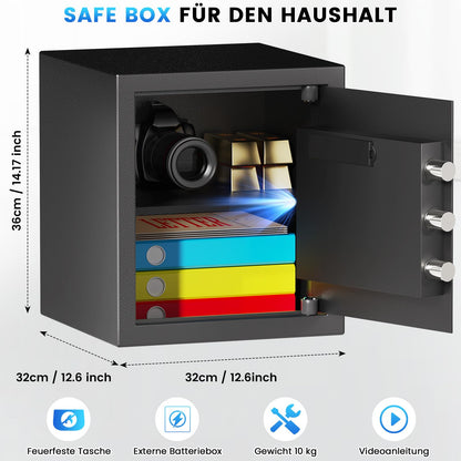Tiskgg CC SAFE Möbeltresor 50 L, digitaler Safe mit Zahlenschloss