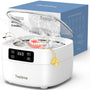 Topipop Ultraschallreiniger A6, 48 kHz, 2 Reinigungsmodi, Weiss mit Edelstahltank und ABS-Gehäuse
