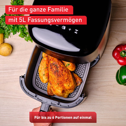 Tefal Easy Fry Max Heissluftfritteuse – 5L Schwarz EY2458