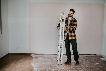 DRABEST Alu Trittleiter beidseitiger Klapptritt - 2x7 Stufen